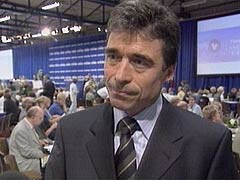 Anders Fogh Rasmussen p Venstres landsmde