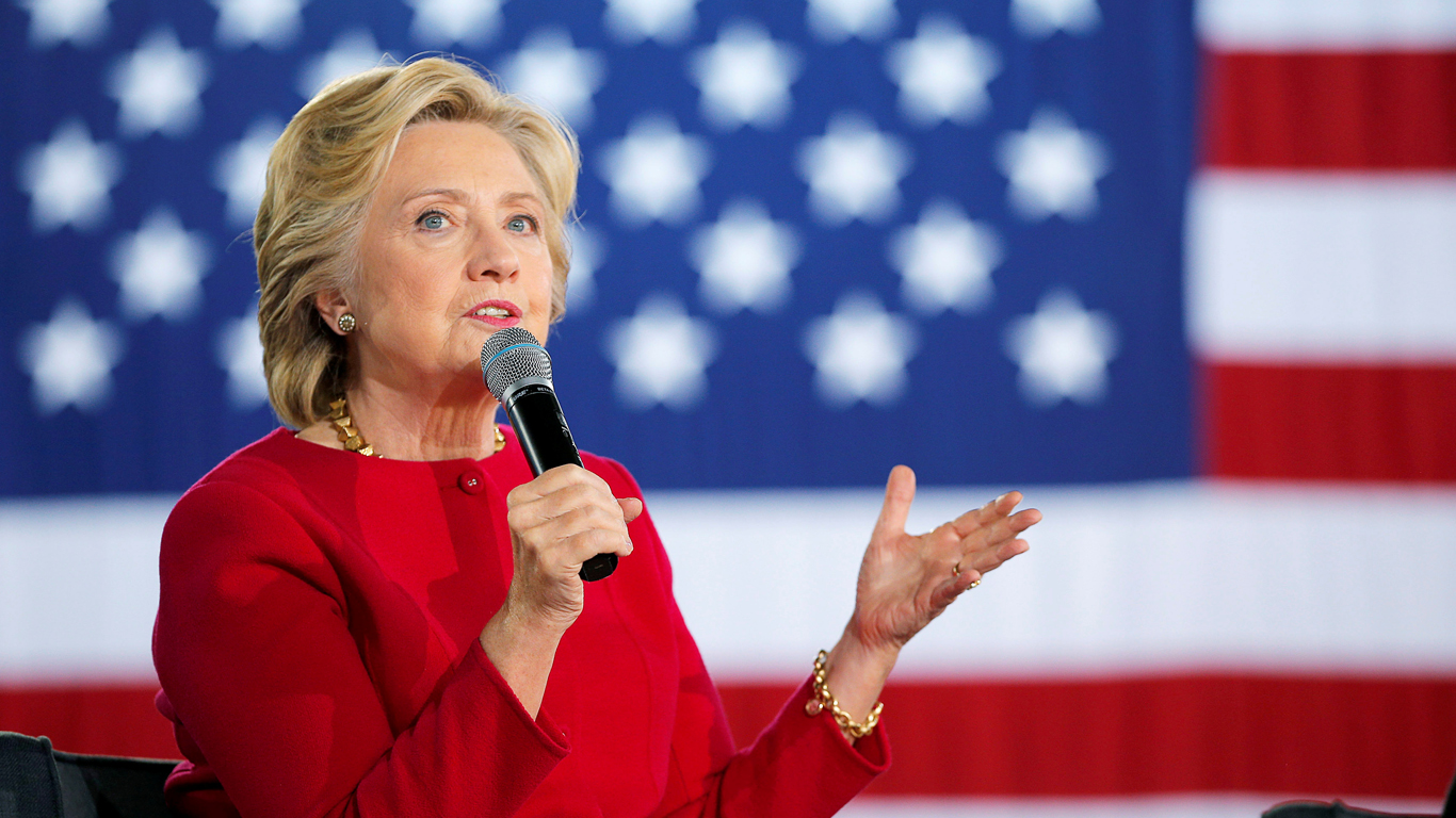 Hillary annoncerede efter længere tids spekulationer sit præsidentkandidatur i april 2015. Foto: Bryan Snyder / Scanpix.