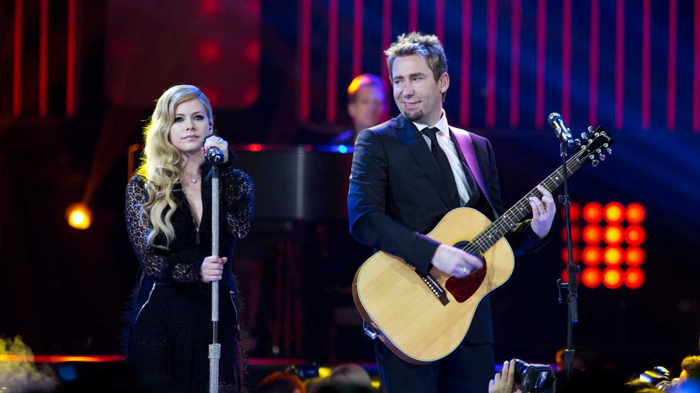 Chad Kroeger var i en periode gift med musikeren Avril Lavigne, som han også udgav musik sammen med. Foto: Philip Chin / Getty Images.