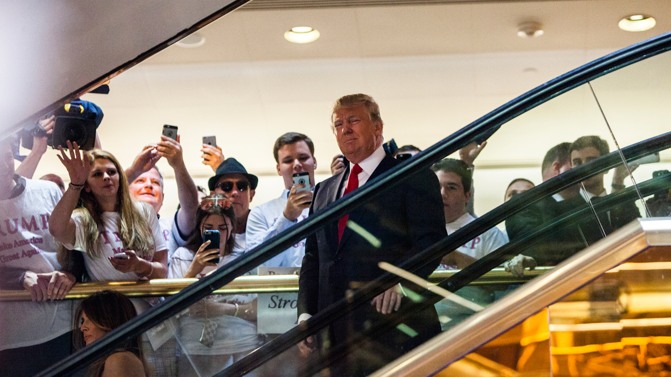 Trump kom med flere udfald mod mexicanere, da han lancerede sin præsidentkampagne. Foto: Christopher Gregory / Getty Images.